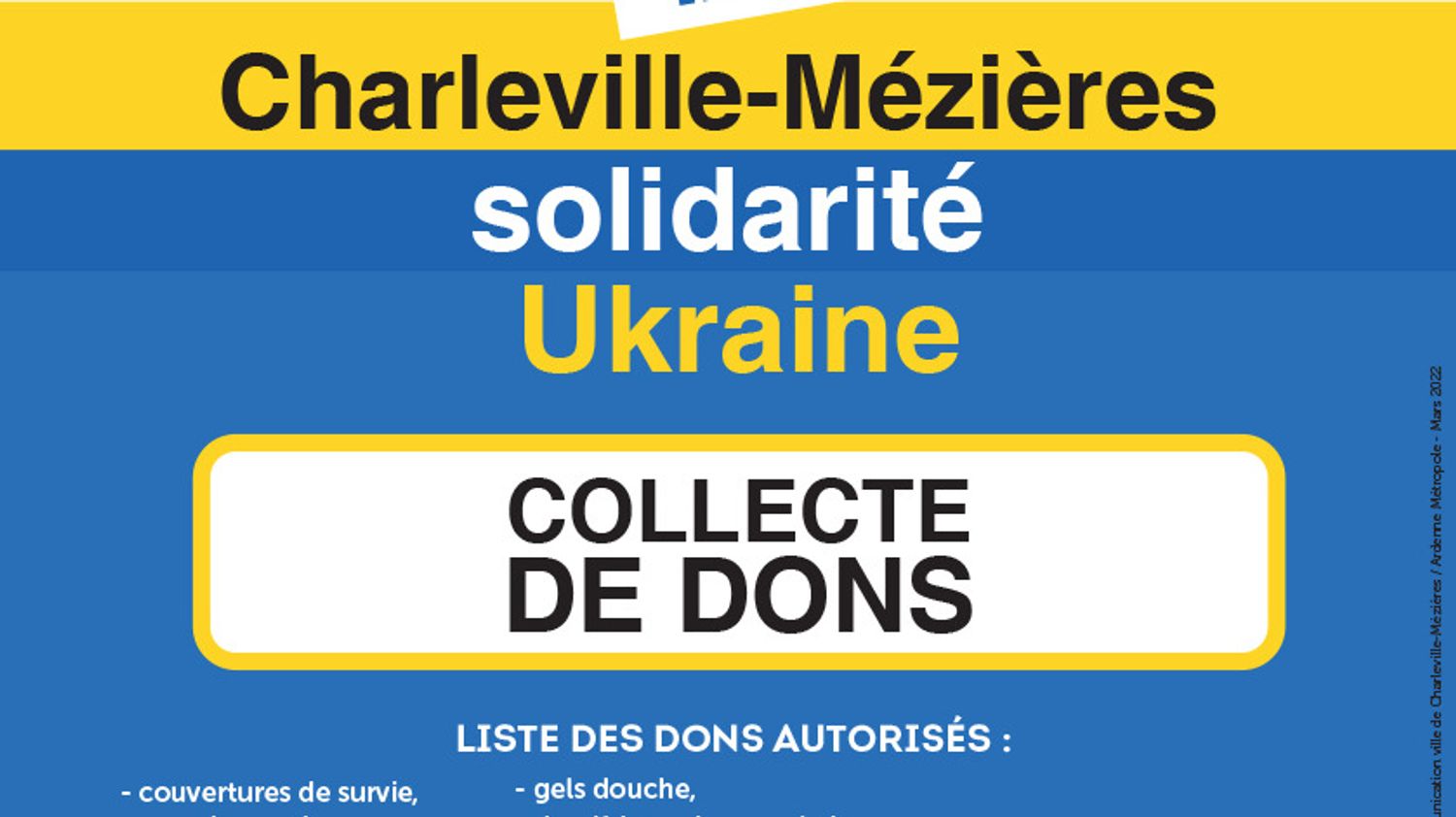 Ukraine collecte Charleville